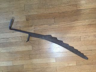 Antique Ice Saw / Hay Knife Cutter Primitive 38 " Long