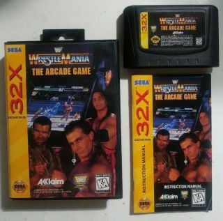 Wwf Wrestlemania: The Arcade Game - Sega Genesis Megadrive 32x - Complete - Rare
