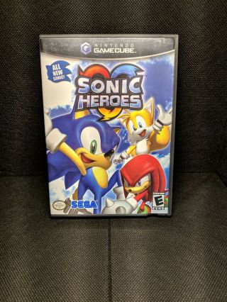 Sonic Heroes (nintendo Gamecube,  2004) Complete With Manuals Rare