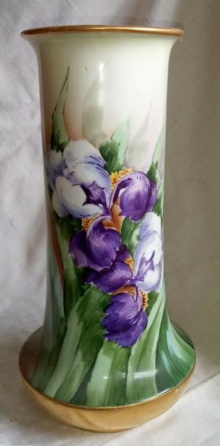 Antique H & C Selb Bavaria Hand Painted Floral Vase