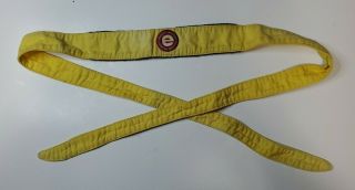 Yellow E Evil Paintball Headband - Rare Vintage Paintball Clothing Apparel