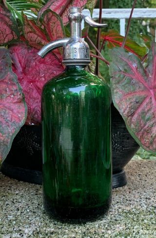 Antique Vintage Seltzer Bottle With No Etching