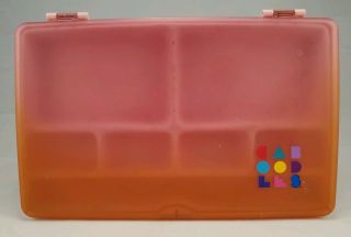 Vintage Rare Thin Caboodles Pink Jewelry Case Organizer 1980/90s Hard To Find