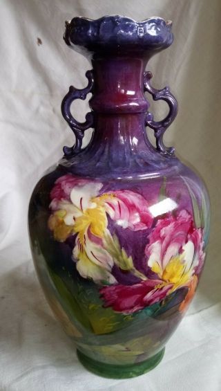 Royal Bonn Late 1800s Vase,  Numbered,  Hand Painted