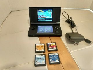 Rare Nintendo Ds Lite Blue With Games and Charger 2