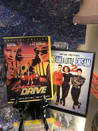 License To Drive Dvd 1988 Corey Haim Corey Feldman Rare & Dream A Little Dream 2