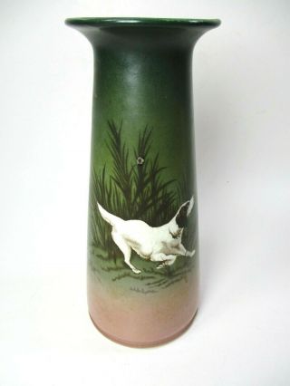 Rare Homer Laughlin Art China White Pets 7 " Vase (has 1 Tiny Chip)