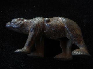 rare old antique metal die cast toy bear collectible 2