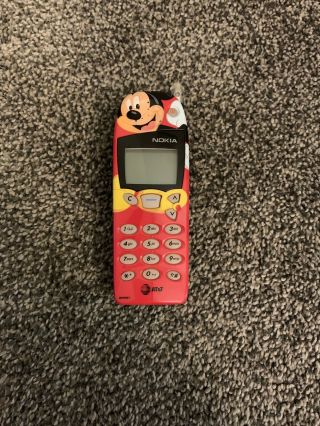 At&t Nokia Mickey Mouse Cell Phone.  Nib, .  Rare Collectors Item.