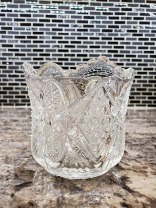 Antique U.  S.  Glass Co.  Pennsylvania Or Balder Pattern 3 1/2 " Spooner C.  1897