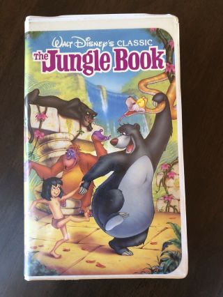 Rare First Edition The Jungle Book Black Diamond (vhs,  1991) Sticker Label