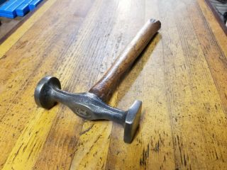 Antique Tools Flat Face Double Peen Hammer Auto Body Blacksmith Anvil Tool ☆usa