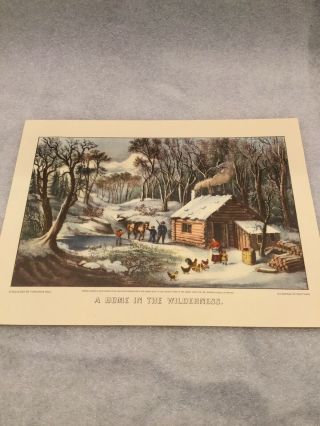 (6) 9” X 12” Vintage CURRIER AND IVES LITHOGRAPH PRINTS Outdoor SCENES History 2