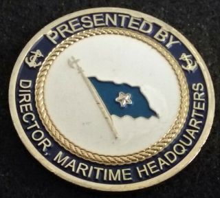 Rare 1 Star Admiral Director Usn Navy Naval Forces Europe Africa Challenge Coin
