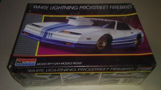 Rare 1987 Monogram Model 1:24 2748 - White Lightning Pro Street Firebird -