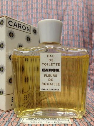 Vintage Rare 1960s Caron Fleurs De Rocaille Large 4 Oz 120 Ml Eau De Toilette