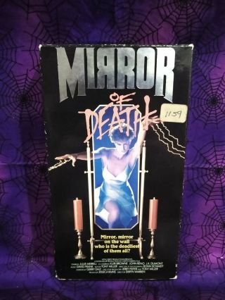 Mirror Of Death Vhs Horror Htf Oop Rare Sci - Fi Slasher Gore