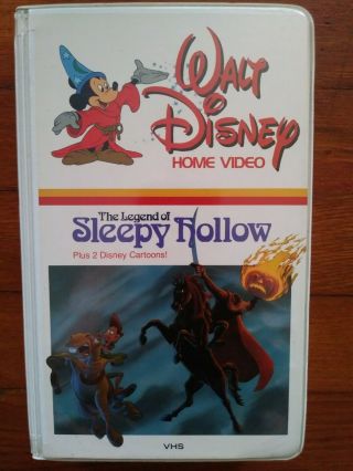 Rare Walt Disney Home Video The Legend Of Sleepy Hollow 1st Edition Vhs