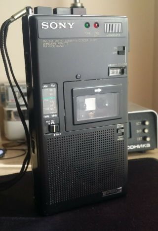 Very Rare Sony M - 301 Radio Microcassette Recorder