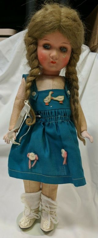 Antique German A&m Armand Marseille 450 Bisque Head Doll Rare