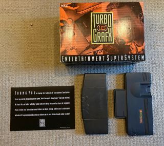 Turbo Grafx 16 Console With Game Keith Courage In Alpha Zones Vtg Rare Retro