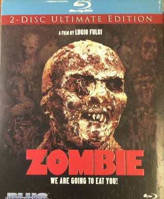 Lucio Fulci’s Zombie Rare 2 Disc Ultimate Edition Blue Underground Like Oop