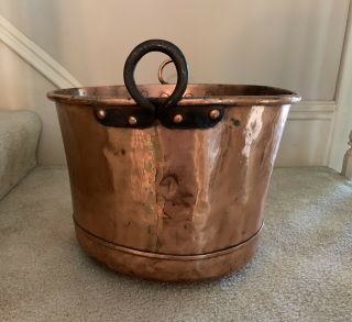 Antique Large Copper Cauldron/Apple Butter Kettle 3