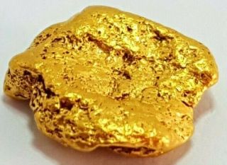 Western Australian High Purity Rare Natural Pilbara Gold Nugget Weight 1.  4 Grams