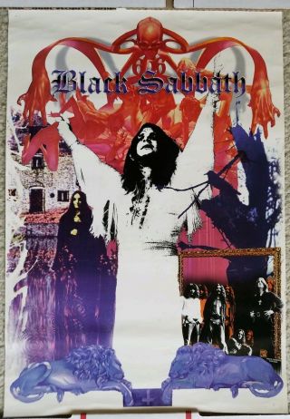 Vintage Promo Poster Rare Black Sabbath Ozzy Osbourne 19x13 Classic Artwork