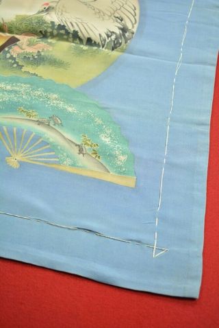 Vintage Japanese Fabric Silk Antique Boro FUKUSA Handwriting 29.  5 