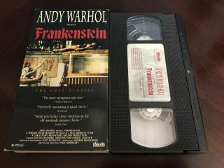 Andy Warhol Presents Frankenstein Vhs Horror Gore Cult Rare Htf Paul Morrisey
