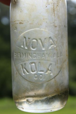 Birmingham Alabama Nova Kola Bottle Ala Al Kola Wars Rare