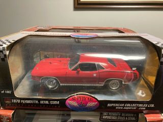 Supercar / Highway 61 1970 Plymouth Hemi Cuda Red/ 1:18 Scale Very Rare