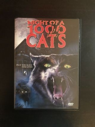 Night Of A 1000 Cats Dvd 1972 Rare Mexican Horror Oop One Thousand