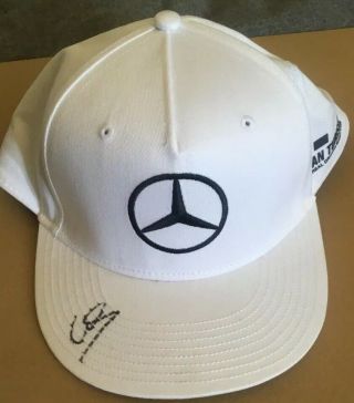 Lewis Hamilton Signed Cap Amg Petronas Rare Hand Signed Hard To Get Item