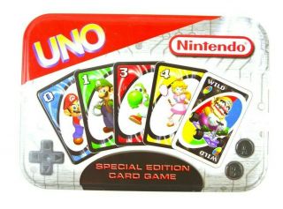 Rare Official Nintendo Special Edition Uno Card Game Mario Series 2004 A2