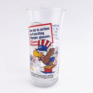 Rare Mcdonalds Managers Collectible 1984 Olympics Drinking Glass La Olympic
