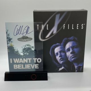 Rare Gillian Anderson Hand Signed Autograph The X - Files I Want To Believe Figure