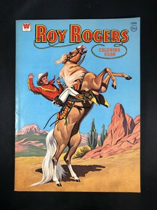Rare 1946 Roy Rogers & Trigger Coloring Book - Perfect Condiment
