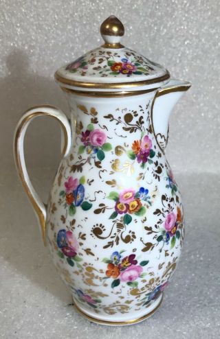 Delicate Antique Kpm Germany Teapot Coffee Pot - - 6 Inches Tall
