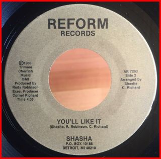 Modern Soul Boogie 45 Shasha - I Wanna Love You Reform - Ultra Rare 