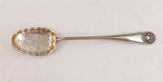 Bead By Whiting Sterling Silver Pierced Sugar Sifter Spoon