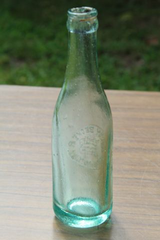 Henry Becker Terre Haute Indiana Ind IN Circle Slug Bottle Embossed Rare 3