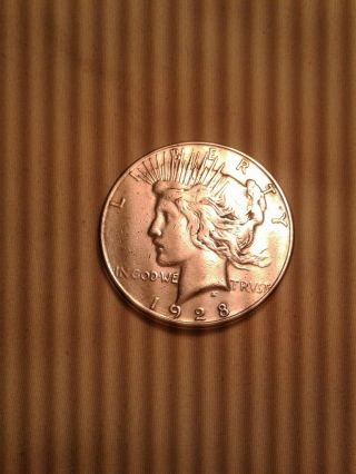 " 1928 - S " 90 Silver Peace Dollar U.  S.  Rare Key Date Low Mintage 041