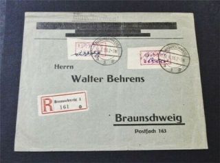 Nystamps Germany Local Stamp Unlisted Cover Rare