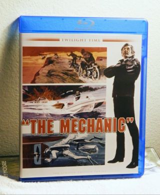 The Mechanic (blu - Ray Twilight Time Rare Oop 1972) Charles Bronson