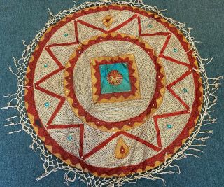 Needle Work Pak Round Table Cloth / Wall Hanging 3.  4 X 3.  4