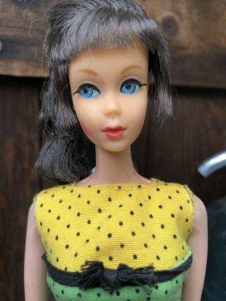 Vintage Brunette PONYTAIL TALKING BARBIE Doll Non TALKING RARE HIGH COLOR 2
