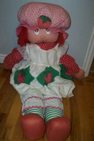 Rare Vintage Strawberry Shortcake Girl Homemade Handmade Doll