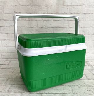 Rubbermaid Gott Lunch Box Personal Cooler Rare Emerald Green White 1907 6 Pack
